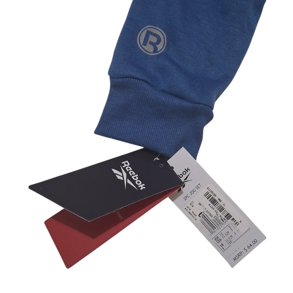 NWT Reebok 2 Pc. Set Sz. 12 Youth Blue Sweat Suit - Picture 6 of 12